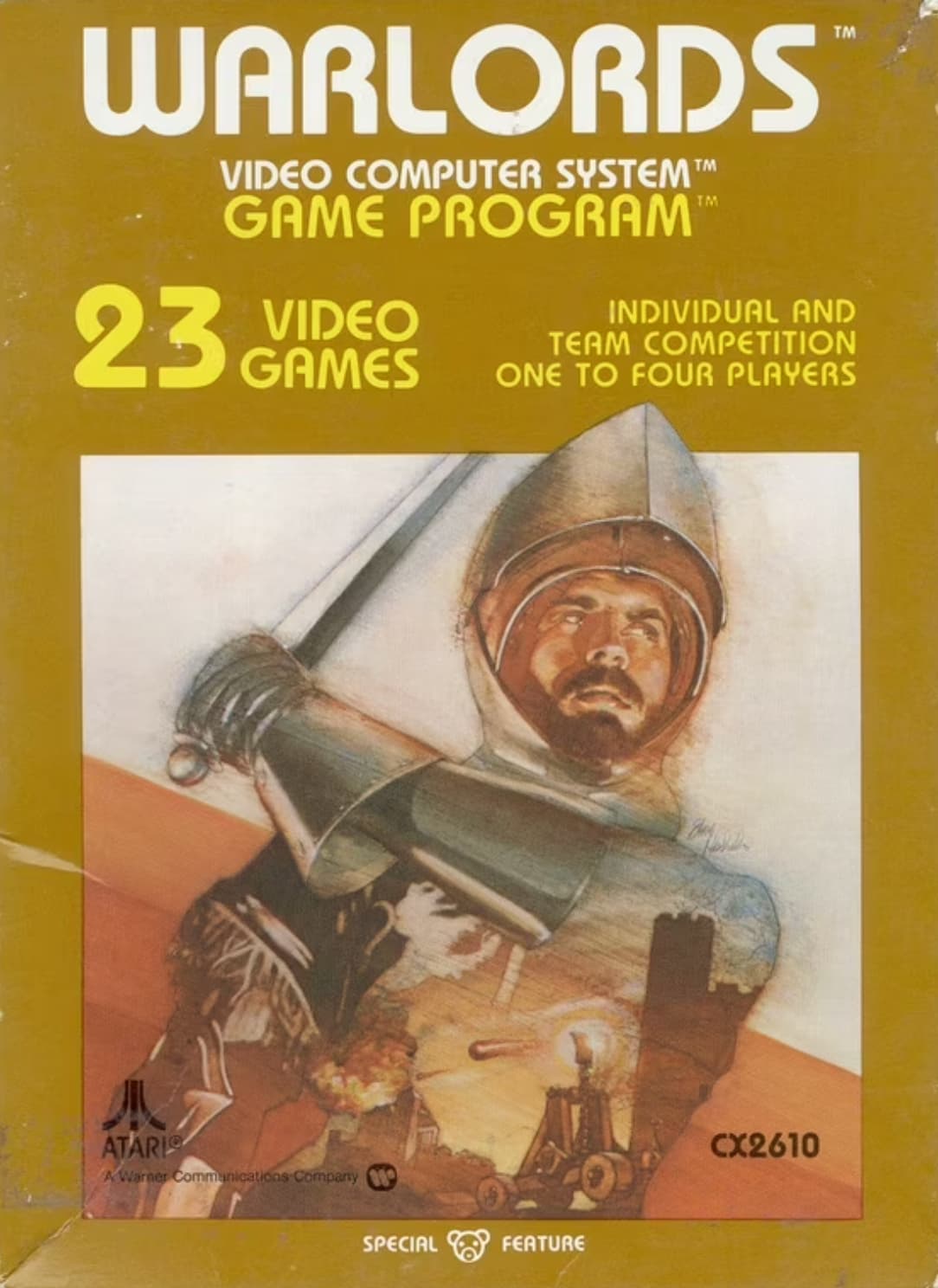 atari box art warlords - Warlords Video Computer System Game Programm Video 23 Games Tm Individual And Team Competition One To Four Players Atari A Warner Communications Company Special Feature CX2610